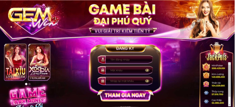 Tổng quan về cổng game Gemwin