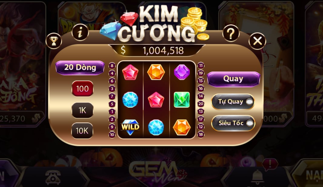 Kim Cương - Mini game hấp dẫn tại Gemwin